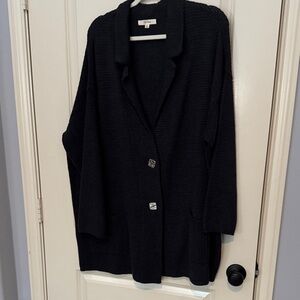 Charcoal Knit Cardigan